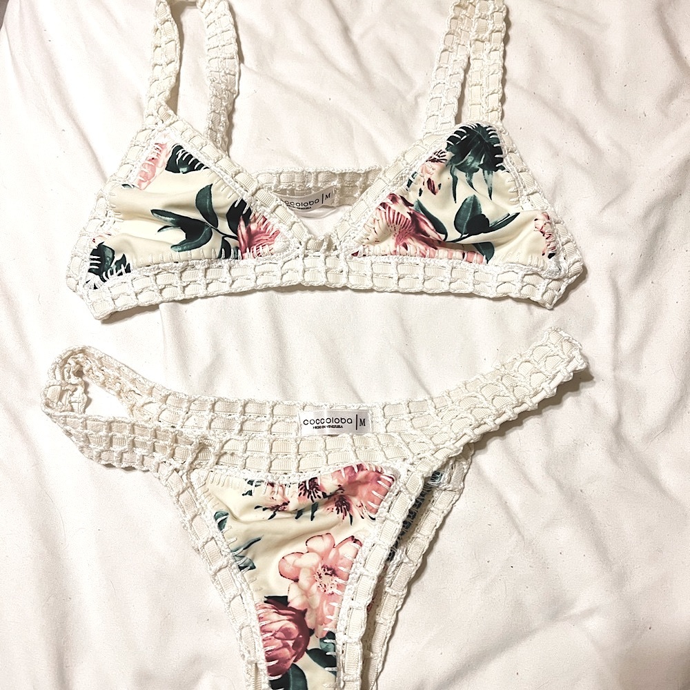 Coccoloba white tropical bikini